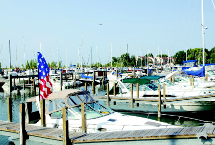 boat in a harbor